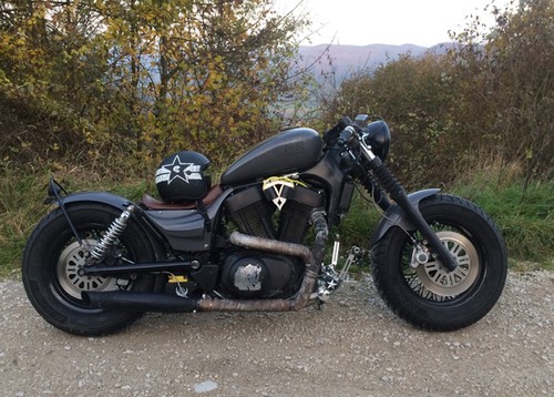 Bobber stahlfender für suzuki - bobber,